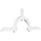 Ekena Millwork Ericson Architectural Grade PVC Gable Bracket, 72"W x 27"H x 2"D x 4"F, 9/12 Pitch GBP072X27X0204ERI00 - alternate 1